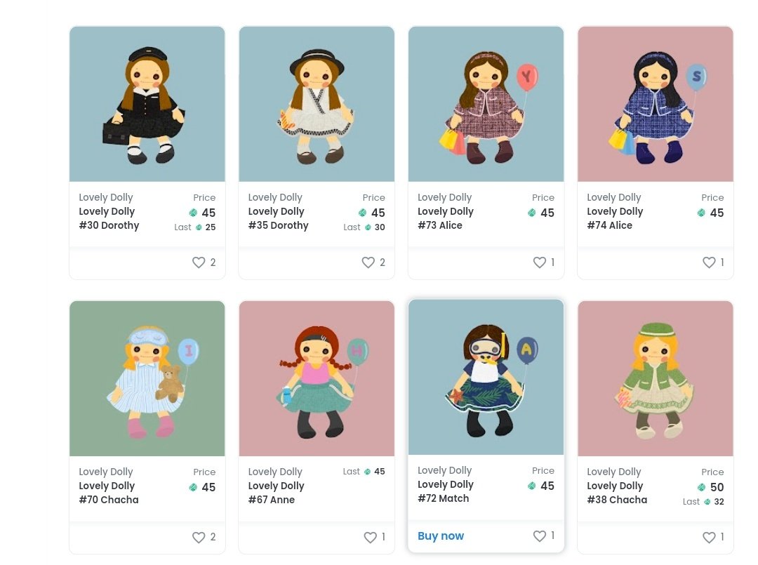 돌리네 2차거래소식!🥳

딸기맛 돌리가 두배가격에 2차거래되었습니다 (20klay -> 40klay)
<a href="/eeeryung/">🎵 Quieteye</a> 콰님 재재재구매 감사해요🥰

신규 홀더가 벌써 여섯 분..!
실물 돌리의 인기가 엄청나군요😆

N차 구매도 이벤트 대상이니 한 번 구경와보세요~😘

돌리들 보러 가기👇
opensea.io/collection/lov…