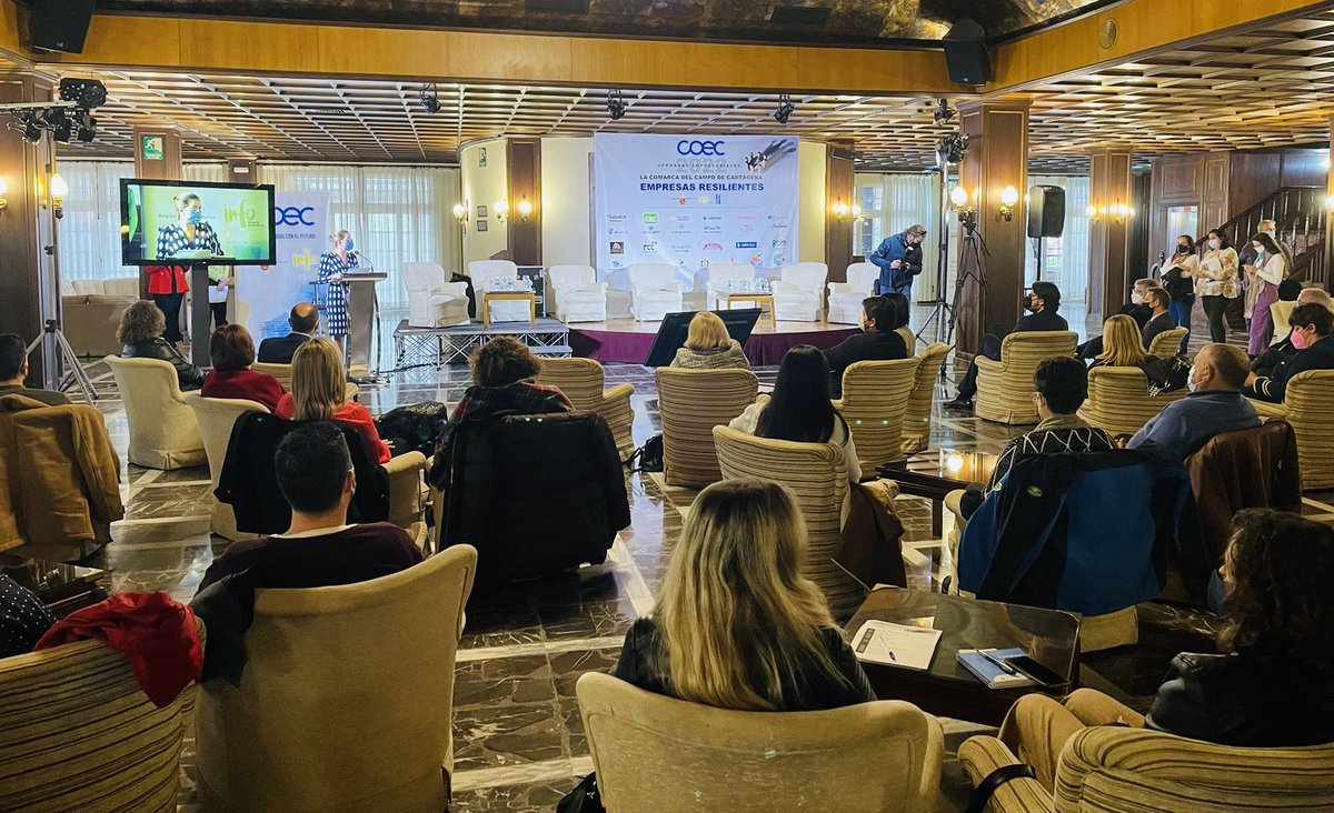 Hoy en las "Jornadas empresariales 2022. La Comarca del Campo de Cartagena:empresas Resilientes", muy interesantes y con grandes ponentes.

Todo nuestro apoyo a <a href="/COEC_es/">COEC</a> y #Campodecartagena 
 
#empresasresilientesCOEC
#ComarcaCampoCartagena