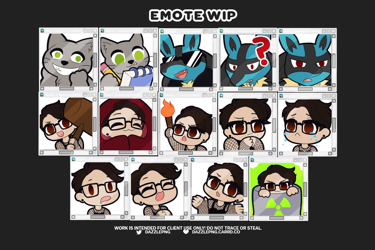Dazzle New Emotes I M Working On T Co Lnxaa8jbq2 Twitter
