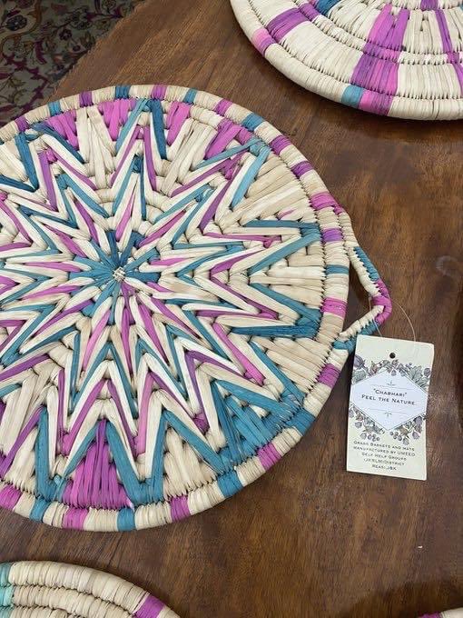 SamRaja21700228's tweet photo. The grass mats made by the women of SHG of Distt Reasi Jammu and Kashmir under UMEED JKRLM.
Tea Coasters from traditional #Binna making art & look at their innovation.
Plz
Support such efforts by buying these products , Hospitality & Protocol Deptt #VocalForLocal https://t.co/2BbPDidgRP