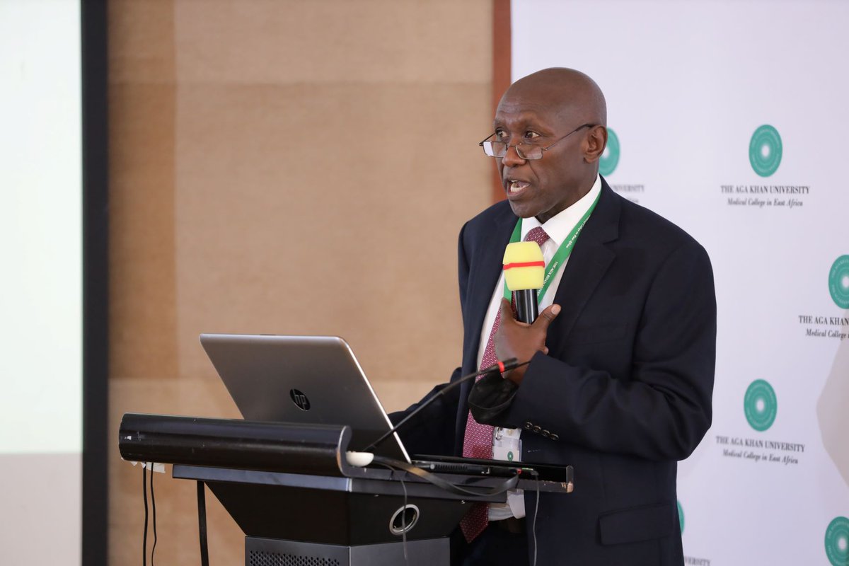 Prof William Macharia, Associate Dean, Research at AKU Medical College, East Africa and Regional Ambassador, AAHCI Eastern Africa making his remarks on introduction to strategic planning during the Regional Forum.