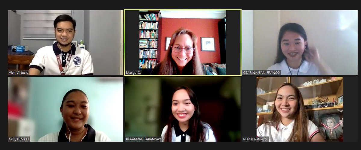 margaortigas's tweet photo. Really enjoying speaking to tomorrow's broadcasters... thank you for inviting me to gab with you, Crisyll, Czarina, Madel, Bea, & Vlen! So glad to meet you and exchange stories. More power to @UnivEast Manila.
#schoolchat #journojourneys #dreamdaredo #inspiredaily #journalism https://t.co/VvN3tqhGGB