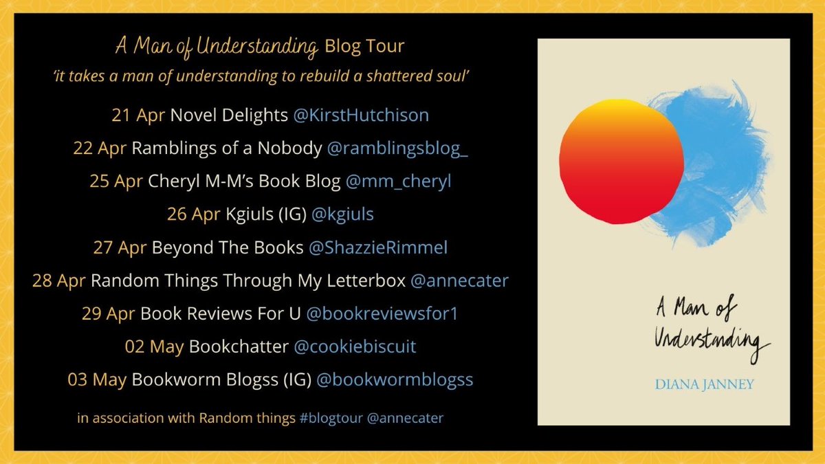 RandomTTours's tweet photo. Don't miss this #RandomThingsTours Blog Tour for #AManOfUnderstanding by #DianaJanney
@RKbookpublicist
Begins 21 April
@ramblingsblog_
@annecater https://t.co/l2G1zFbz8g