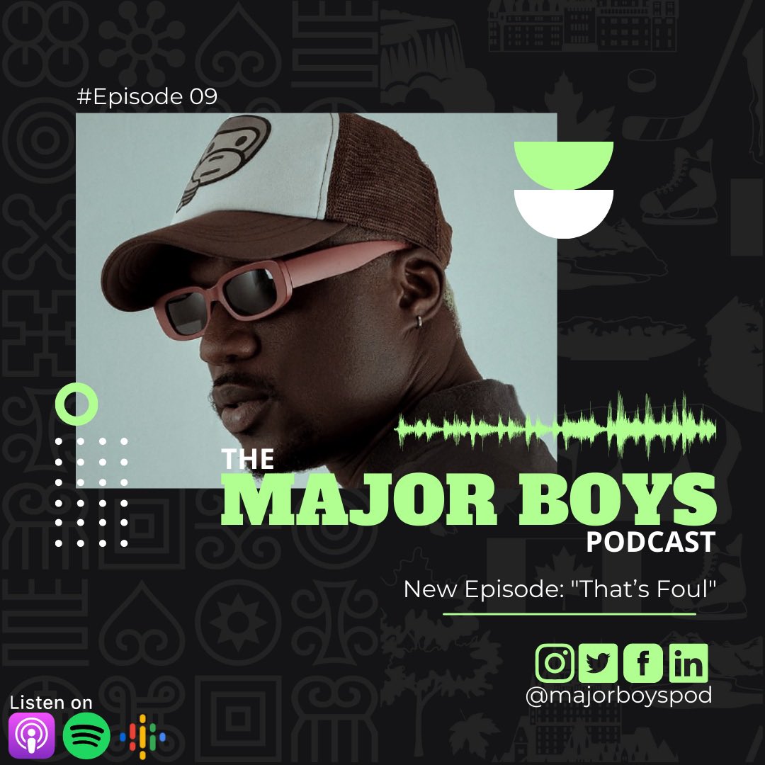 majorboyspod's tweet photo. The Major Boys Podcast Episode 09 | “That’s Foul” is available now 🚨🚨

Listen on:
🎧 Apple: https://t.co/q6Gl5M3txx
🎧 Spotify: https://t.co/QWm7QYYG3G
🎧 Google: https://t.co/EqWRYd3Yfv
🎧 Anchor: https://t.co/KaIQBchcf6 https://t.co/jZiFu5YnVg