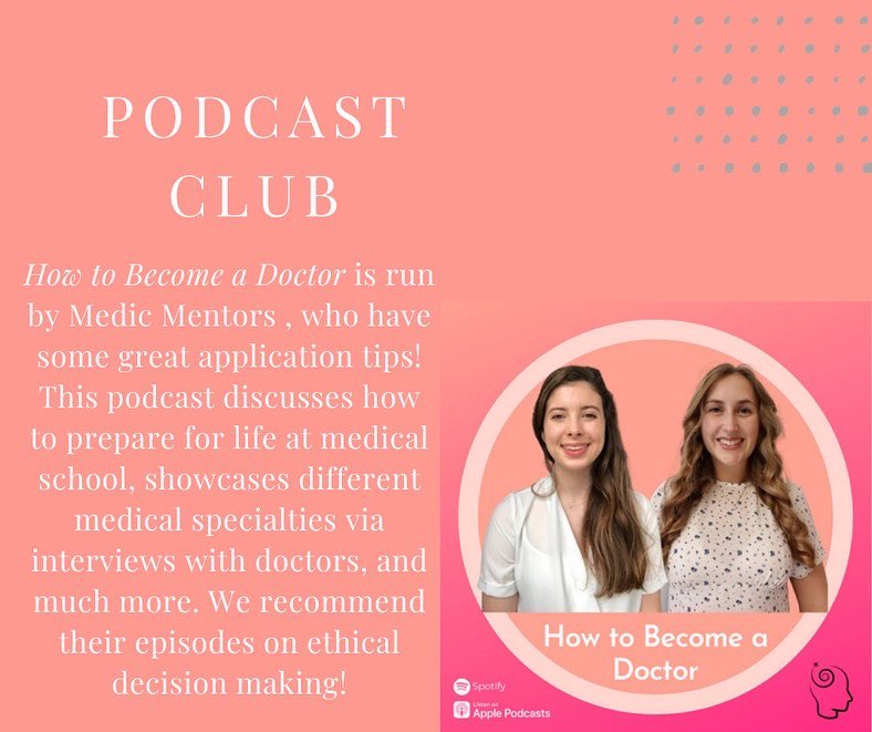 swot_UP's tweet photo. SwotUP Podcast Club🔈

We’re back with another podcast for you all to enjoy!

-How to Become a Doctor-
A podcast by 2 medical students which talks all things medical school and how you can get there! 

1/2 https://t.co/mURof3vYi6