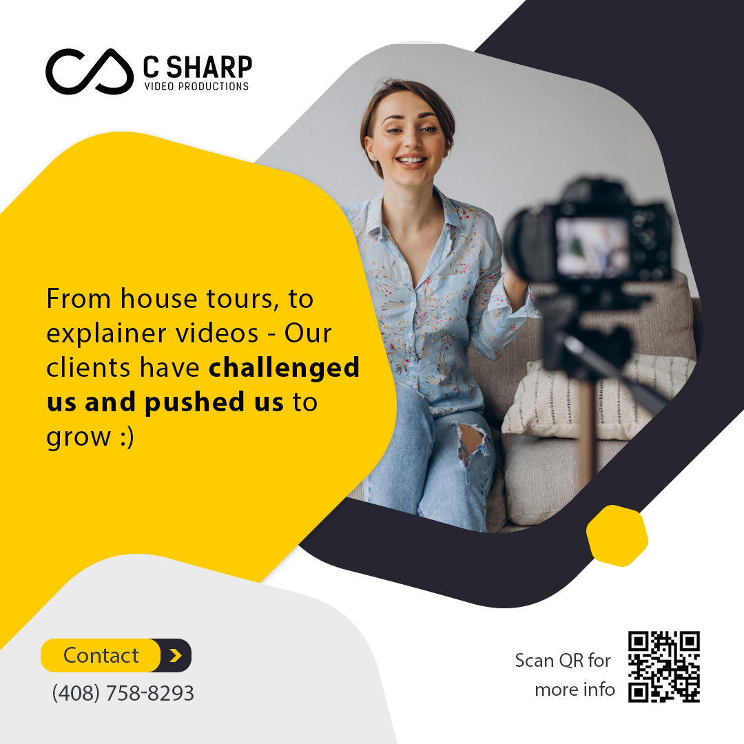 csharpvideo's tweet photo. At #CsharpVideo Productions, our clients drive our work. Their work ethic and creativity inspires us to do more creative work for them. From house tours, to explainer videos, our clients have challenged us and pushed us to rise to the occasion :)

#VideoContent #ClientTestimonial https://t.co/kKFqFxof78
