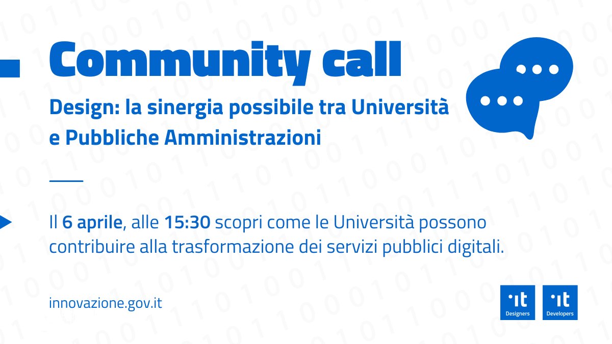 DesignersITA's tweet photo. #designPA: la collaborazione tra l'Università e il mondo della PA può portare a risultati sorprendenti! Mercoledì 6 aprile scopriamo alcuni esempi virtuosi di questa sinergia per l’#eGov con @iuav, @unipait e @polimi.
Scopri di più: https://t.co/kxzodjOshr https://t.co/0UCtarVeYl