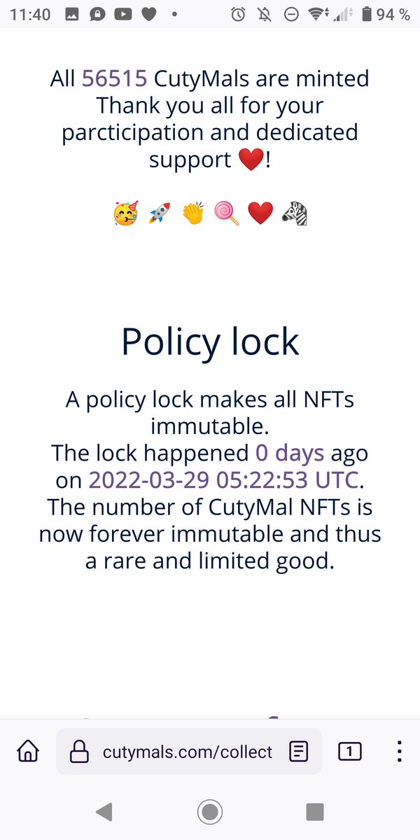 CutyMals | Cardano NFT tweet media