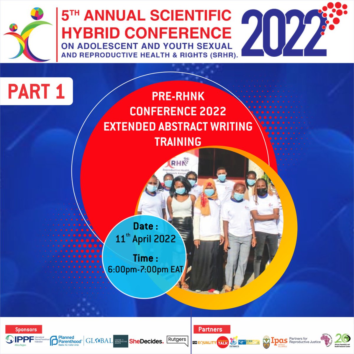 Today is exactly 83 days left to #RHNKConference2022.

We have organized two more training sessions on abstract writing to support young people in effectively writing their innovations, interventions  and initiatives.
Register to attend.
Link:us02web.zoom.us/meeting/regist…