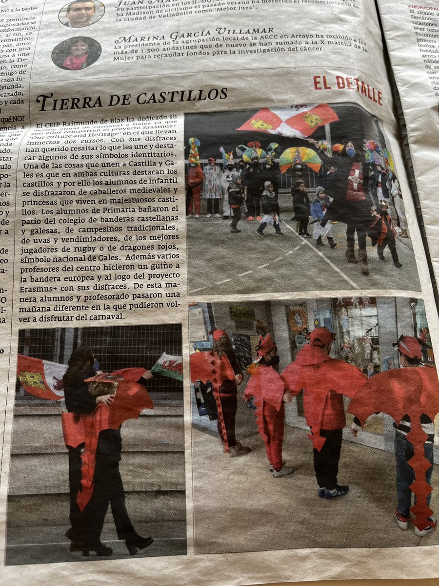 DawnBayliss1's tweet photo. @BrynGwalia We have had such a warm welcome from the school in Madrid. They are very interested in the Welsh culture and recently had a parade in school where the Welsh flag and Welsh dragon was included! #makingconnection https://t.co/YpBmq38tFY