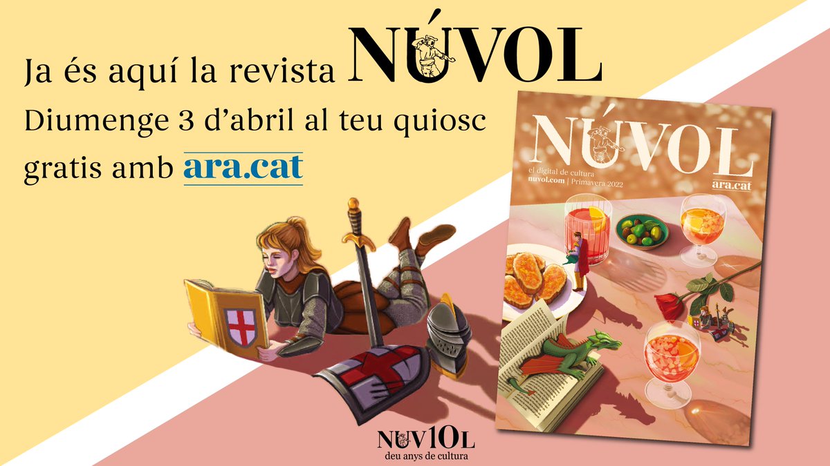Ep! Aquest diumenge, 3 d'abril📅, trobareu la revista #SantJordi, encartada amb el <a href="/diariARA/">diariARA</a>

Una edició que també inclou propostes teatrals, musicals i una selecció de les exposicions que podeu visitar durant el mes:
nuvol.com/agenda/aquest-…