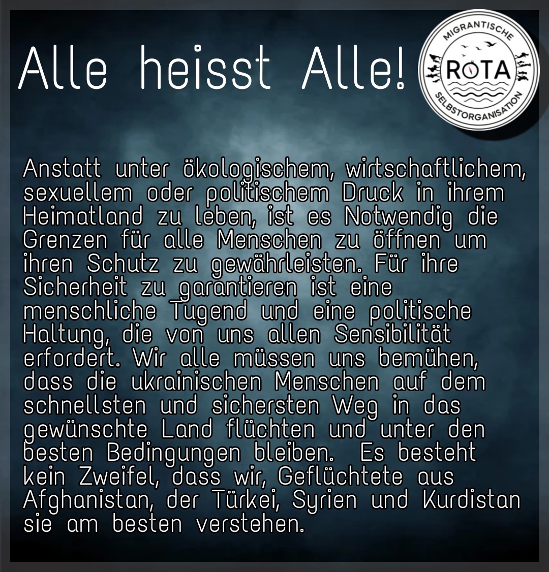 MigrantRota's tweet photo. ALLE HEISST ALLE! https://t.co/banYSIzV5B