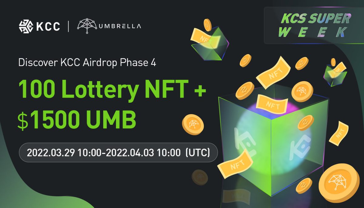 UmbNetwork's tweet image. We’re excited to support @KCCOfficialTW in a giveaway of $1500 $UMB as we collaborate with their #KCSSuperWeek &amp;amp; #KCCUnicornContest as a Supporting Oracle! Check out the Gleam activity and best of luck!
eu1.hubs.ly/y0BM8N0

#kccunicorn #dapps #oracles #giveaway $UMB