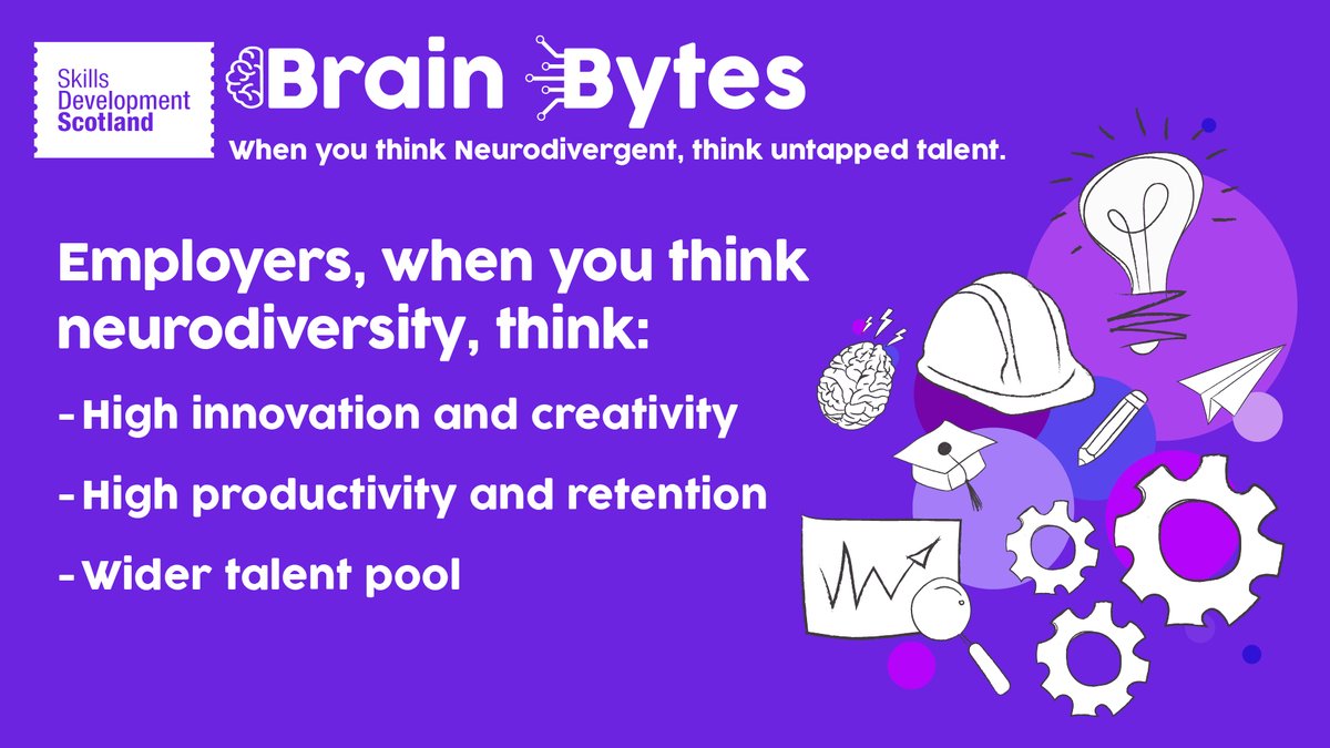 apprentice_scot's tweet photo. When you think Neurodivergent, think untapped talent.

There is a huge talent pool of Neurodivergent thinkers keen to bring their sought-after skills to the digital tech world through apprenticeships #UntappedTalent #BrainBytes

Click: https://t.co/7xfEFA5ZQK 

@DigitalWorldHQ https://t.co/NeV5WIOShJ