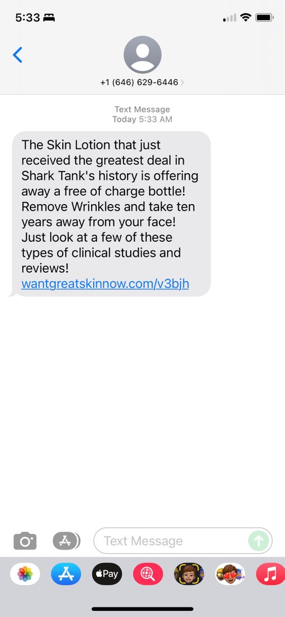 AndyBarovick's tweet photo. There has been an increase in the number of unsolicited text messages received recently... is this a run-up to a larger cyber attack?  Remember to never click links in unsolicited text and emails.  #TuesdayTip #cyberaware #lawfirmtechnology https://t.co/tiAzQa1cAF