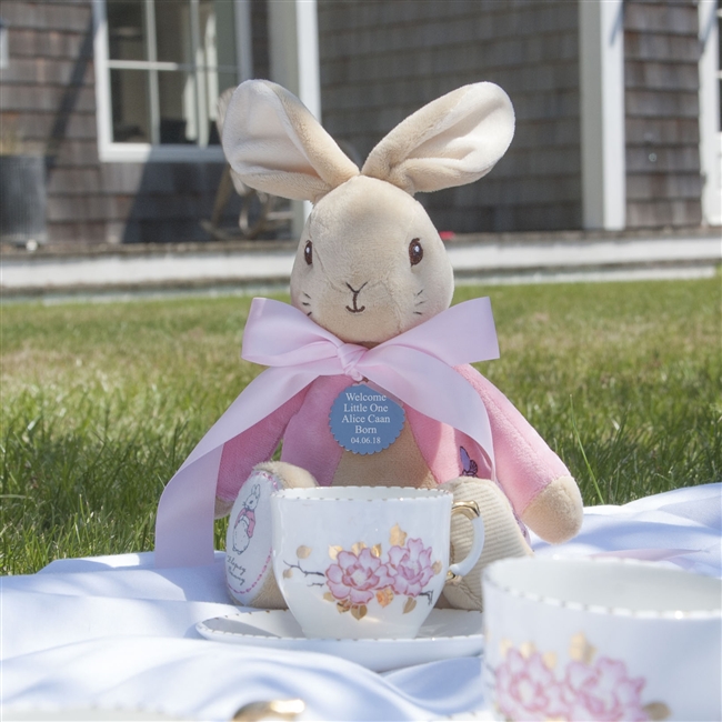 How cute are our personalised Soft Toys, Perfect Gift for a New Born, Christening or Easter! You can purchase  these from our website and add you personalised message! See more Link in Bio #personalisedgifts #softtoys #myfirstpeterrabbit #peterrabbit #myfirstflopsyrabbit