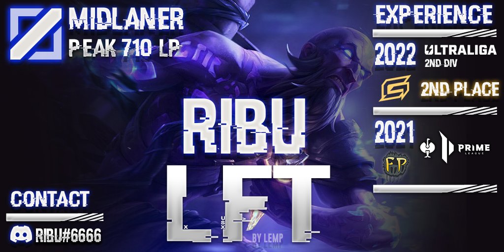 Hello, I'm still contracted to @GR1ND_lol, but they allowed me to explore my opportunities for Summer Split 2022.
Preferably looking for tryouts in ERLs and 2nd divs, but I will consider every offer.

Ref: @toxicness1 <a href="/LastSurvivorPL/">LastSurvivor</a> <a href="/MlodyPery/">Patryk 'Pery' Peret</a> 

Likes and retweets appreciated ♥️