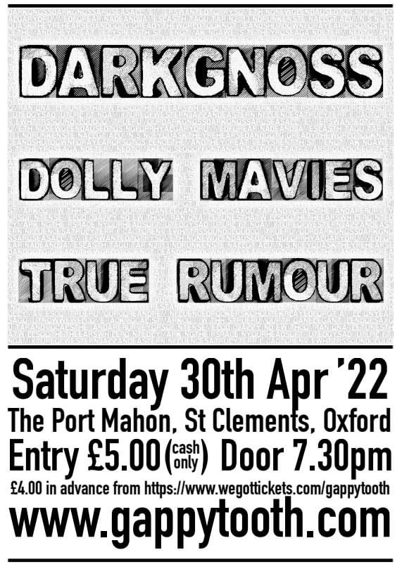 dollymavies's tweet photo. Playing @portmahon_ox on the 30th April !
Tickets https://t.co/6NRLh3bqXj
#gig #gigdate #oxford #oxfordgig #dollymavies https://t.co/pgwbMQo0Dj