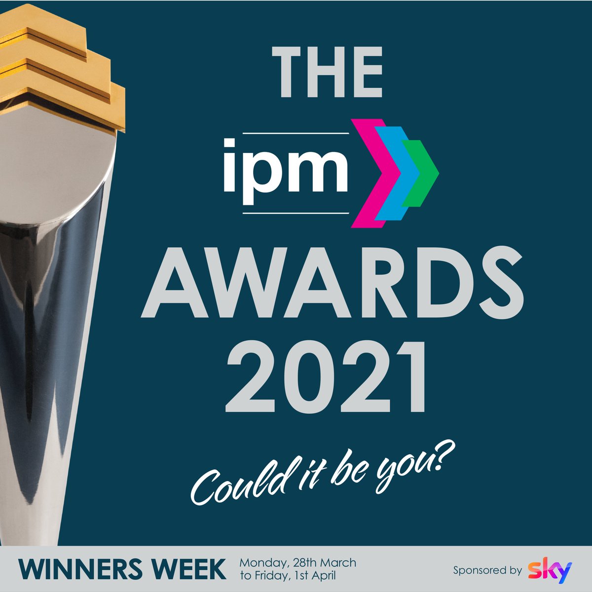 We’ve waited long enough – could it be you?  
The Board of IPM proudly announce the winners of the IPM Awards 2021 in the following categories: D1 D2 D3 E1 E2   

Congratulations to all the winners!  🏆🍾🥂
theipmawards2021winnersweek.org.uk