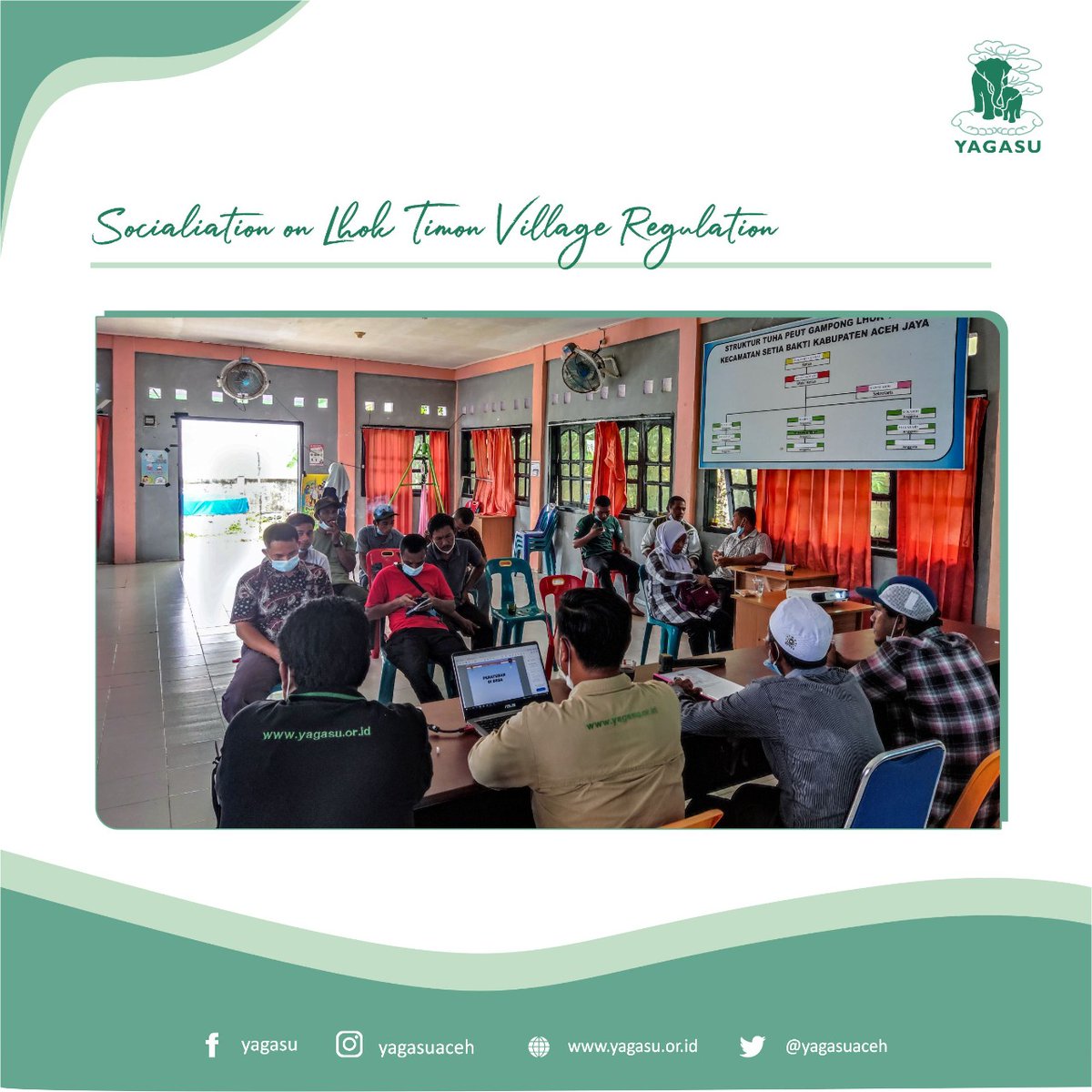 yagasuaceh's tweet photo. and also the socialization of Village Regulations. As a result of this socialization, the Yagasu team will later assist the Lhok Timon community in the formation of village maps and village regulations.(cont) https://t.co/rhspi6d8Ag