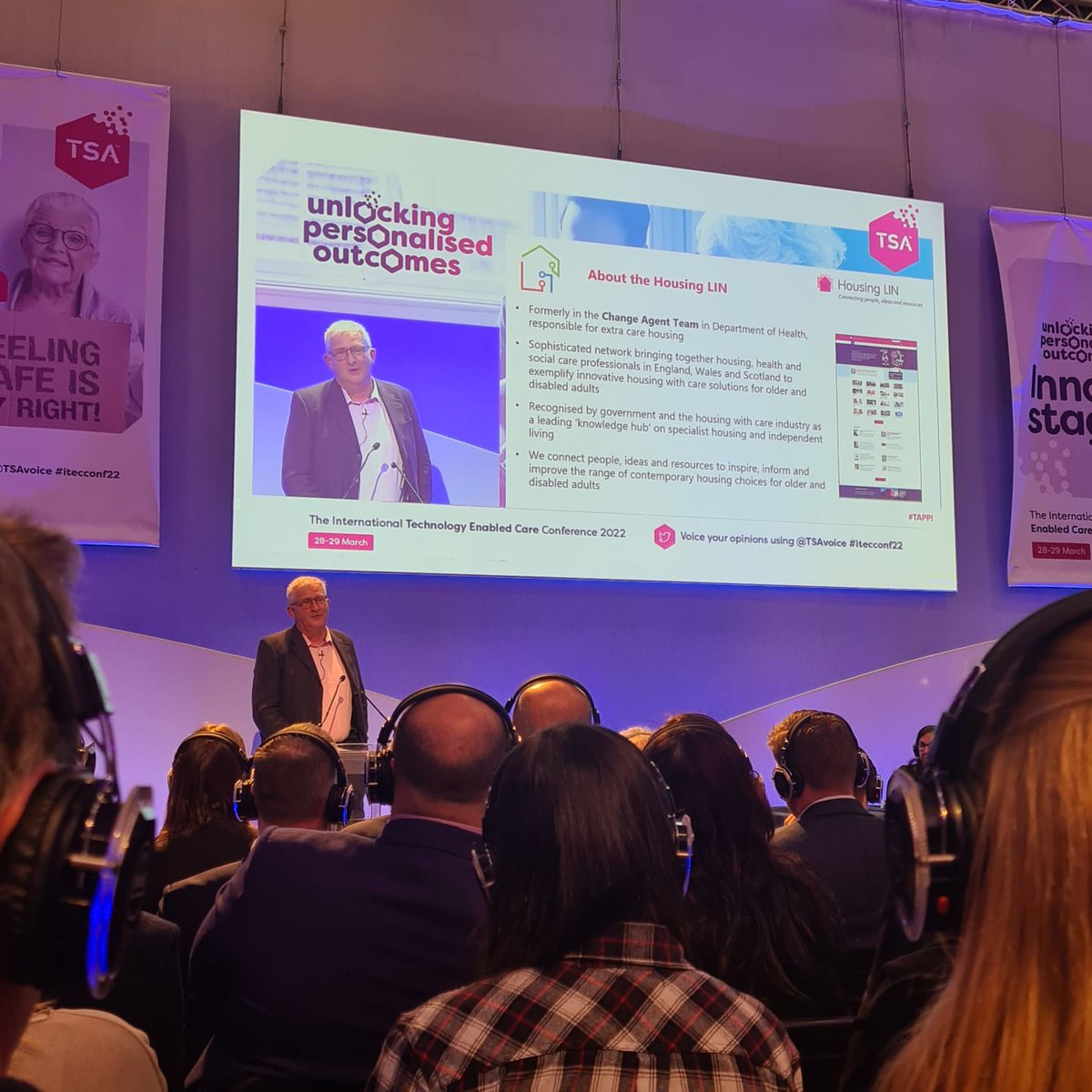 HousingLIN's tweet photo. As @DunhillMedical launch #TAPPI2, we hear from the @HousingLIN at the #ITECConf22, talking about how we can embed #tech-enabled housing and #care in our future homes! https://t.co/WRkFPmlnjN