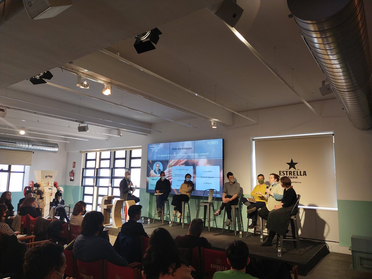 Fundació Catalunya Cultura (@fcatcultura) on Twitter photo Ara és el torn de les taules de presentació dels 39 projectes que participaran al #ProgramaIMPULSACULTURA 2022! Moderen les presentacions <a href="/David_Camps/">David Camps</a>, de <a href="/DKVSeguros/">DKV Salud (ES)</a>, Belén Latorre (<a href="/latorrelaguna/">Belén Latorre Laguna</a>), de <a href="/Fcaixescat/">Fundació Antigues Caixes Catalanes</a>, i Emili Serra, de <a href="/HPEspana/">hpespana</a>
<a href="/EstrellaDammCat/">Estrella Damm Cat</a>
<a href="/Fundacio_Damm/">Fundació Damm</a> Ara és el torn de les taules de presentació dels 39 projectes que participaran al #ProgramaIMPULSACULTURA 2022! Moderen les presentacions <a href="/David_Camps/">David Camps</a>, de <a href="/DKVSeguros/">DKV Salud (ES)</a>, Belén Latorre (<a href="/latorrelaguna/">Belén Latorre Laguna</a>), de <a href="/Fcaixescat/">Fundació Antigues Caixes Catalanes</a>, i Emili Serra, de <a href="/HPEspana/">hpespana</a>
<a href="/EstrellaDammCat/">Estrella Damm Cat</a>
<a href="/Fundacio_Damm/">Fundació Damm</a>