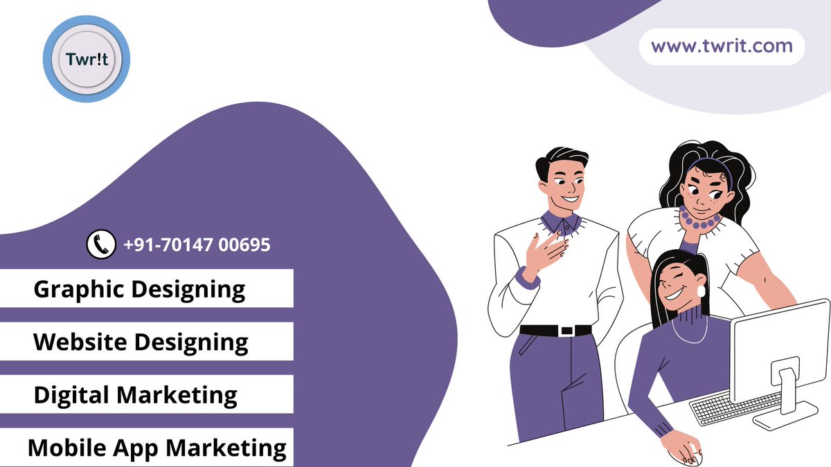 WebGraphicTwrit's tweet photo. We offer various solutions for business growth. For more details : https://t.co/JukRlIudDT

#digitalmarketing #businessgrowth #webdesign #graphicdesign #appstoreoptimization #socialmedia #illustrator #photoshop #logo #flyer #poster #popart #lowpoly #jaipur #rajasthan #india https://t.co/Cjl1ZBUJoh