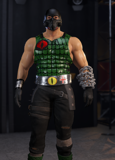 DanDopest's tweet photo. Croc Master anyone? #wwe2k22 #gijoenation #gijoe #customwrestler #caw https://t.co/SPY9ZlV7M1