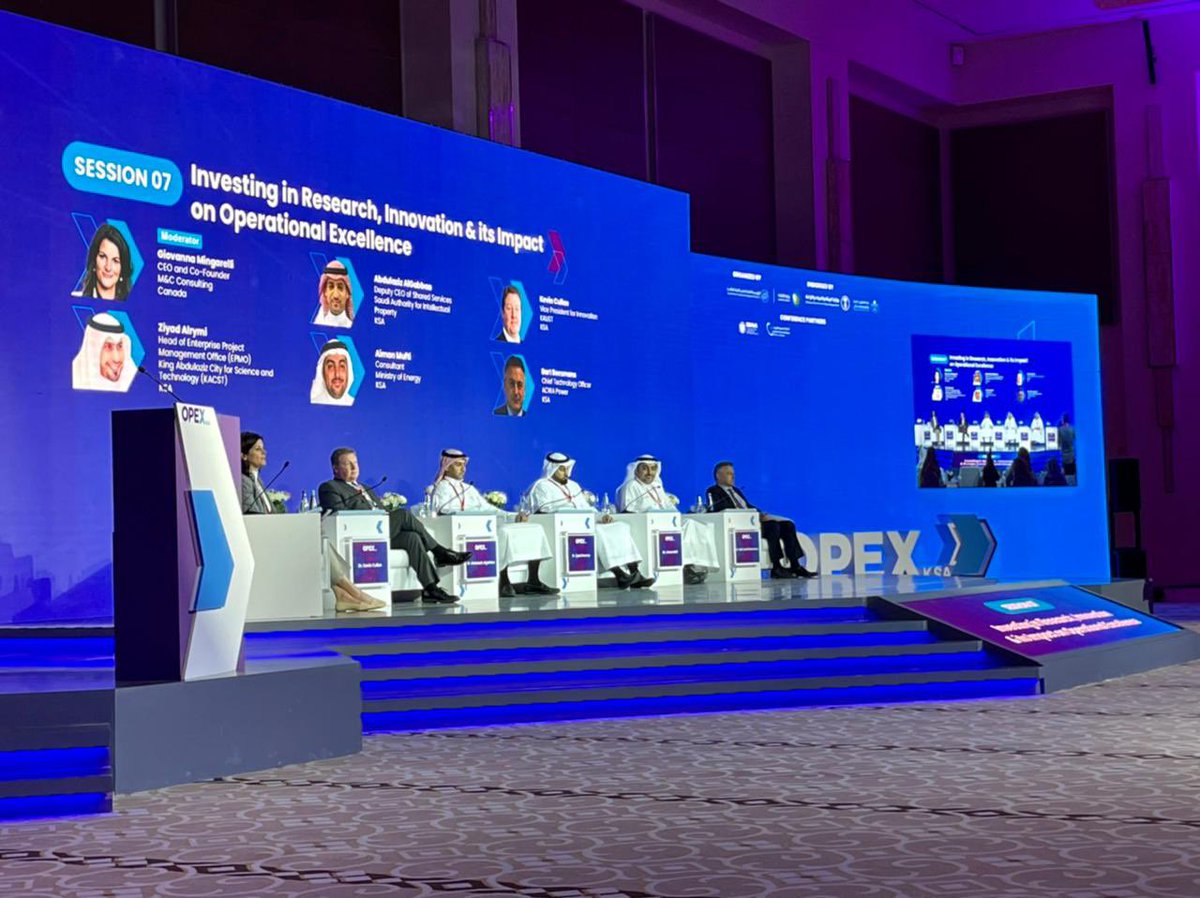 KAUSTStartups's tweet photo. During #OPEXksa, @Kevinecullen joins a panel of thought leaders addressing the tech & innovations needed to achieve #operational_excellence. @ksaopex https://t.co/wgCIYXYLk3