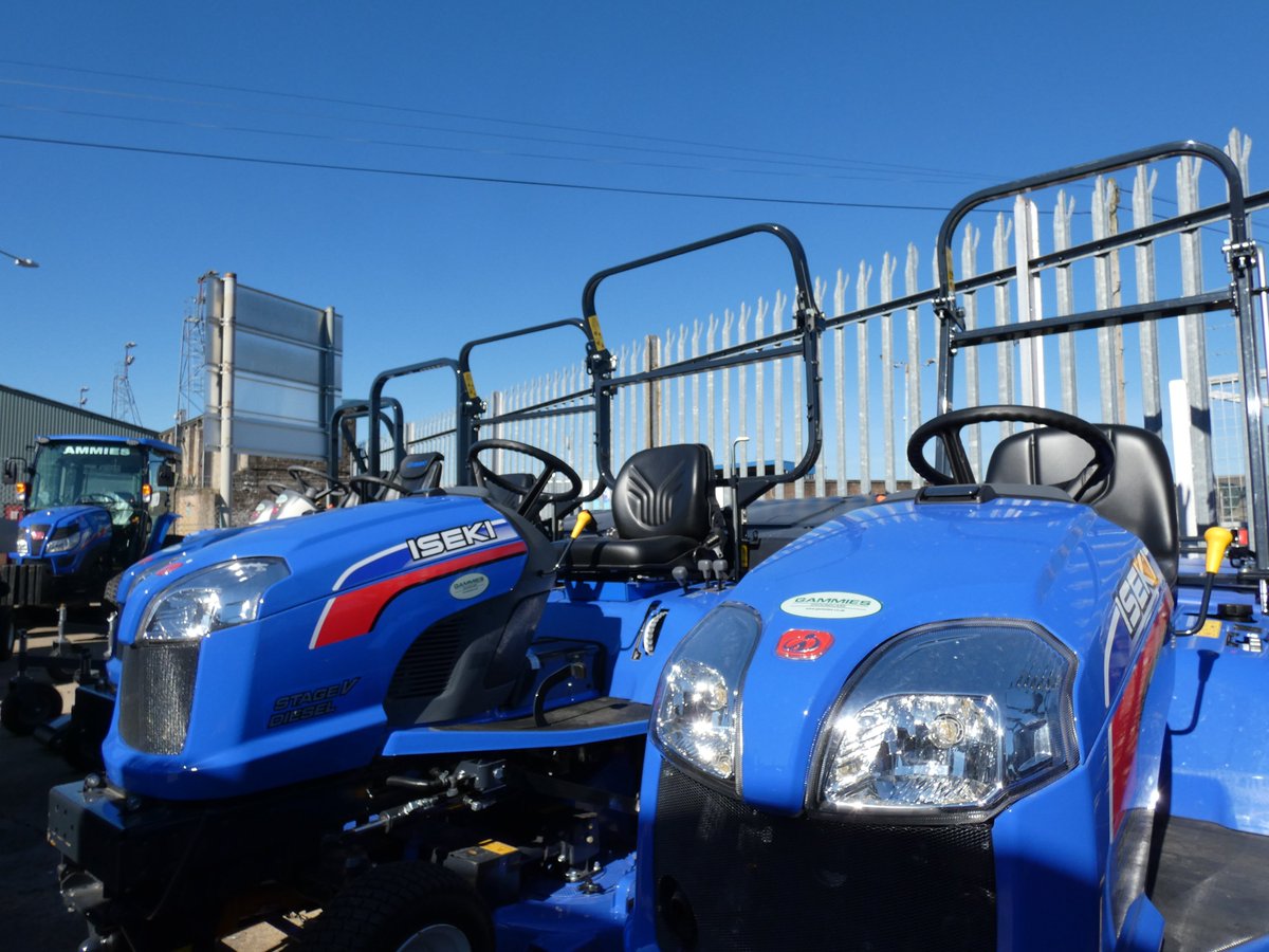 GammiesG's tweet photo. The sky as blue as our @iseki_uk Ride-on Mowers. 
Get yourself sorted for the start of the grass cutting season.
A range of models available for Sale and Demo Now!
Get in contact now on 01307 468 556 https://t.co/yBDKgFFHII