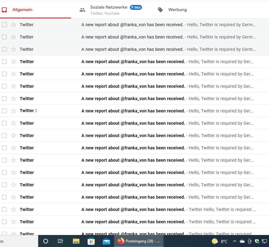 franka_von's tweet image. Moin Deutschland!🇩🇪🙋‍♀️
Seid Ihr auch alle so beliebt bei den LinksDummen?🤔😊
Meistens ist es übr. der Neid, der diese Dullis treibt!☝️
Die wissen genau dass wir Recht haben, wollen das aber durch Wegmelden ausblenden!🤦‍♀️🤷‍♀️
#Dullis, wie gesagt!🤷‍♀️
#Hastalavista