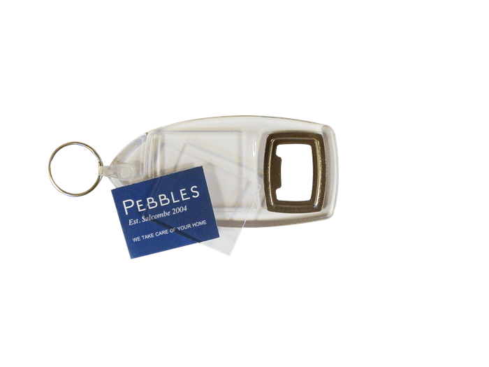 The sun is out and that only means one thing... Bottle openers! 

We love practical products, which is why we rate the R1 Bottle Opener Keyring so highly

With a 32 x 40mm insert area for your advert or artwork, everyone will see your company details when getting the drinks out🍻