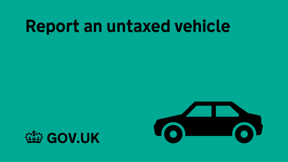 Report an untaxed vehicle.