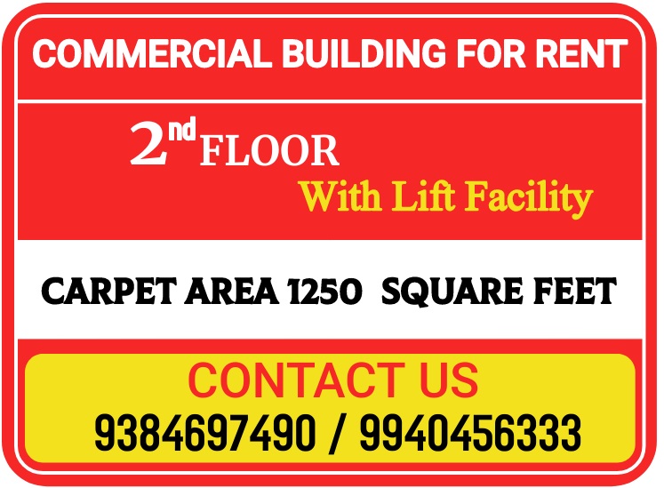ServiceFrontier's tweet photo. Commercial Space For Rent. Second Floor with  lift Facility. Carpet Area 1250 Square Feet. Contact Number : +44 42655592 / 93 https://t.co/OANy7ysF9s