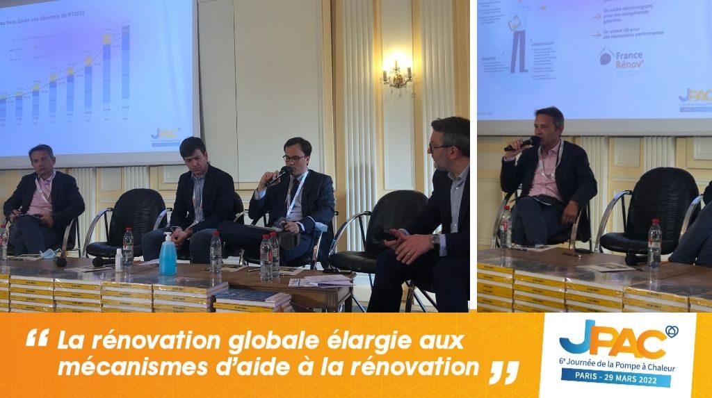 AfpacContact's tweet photo. #J6PAC 
Marc Gendron - ATEE

✅ La PAC a sa place dans l’offre technique de #rénovationglobale 
Ex : passage de classe F à B pour 1 maison de particulier après renovation globale (PAC  + isolation)

✅ ⚠️ Il faut traiter les restes à charge ! https://t.co/5q59mWexoS
