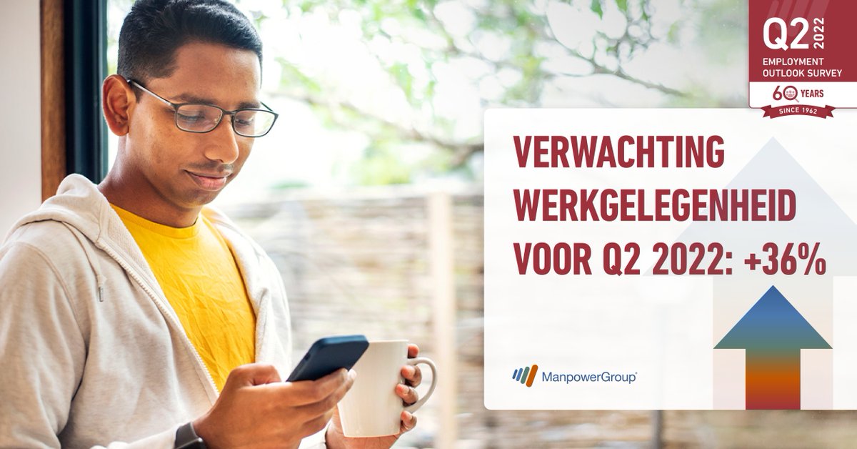 De helft van de Nederlandse werkgevers verwacht in Q2 meer personeel aan te nemen. Verder is 14% van plan personeel te ontslaan en 33% verwacht geen veranderingen in het personeelsbestand. Dit resulteert in een nettowerkgelegenheidscijfer van +36%. bit.ly/36gu9aw