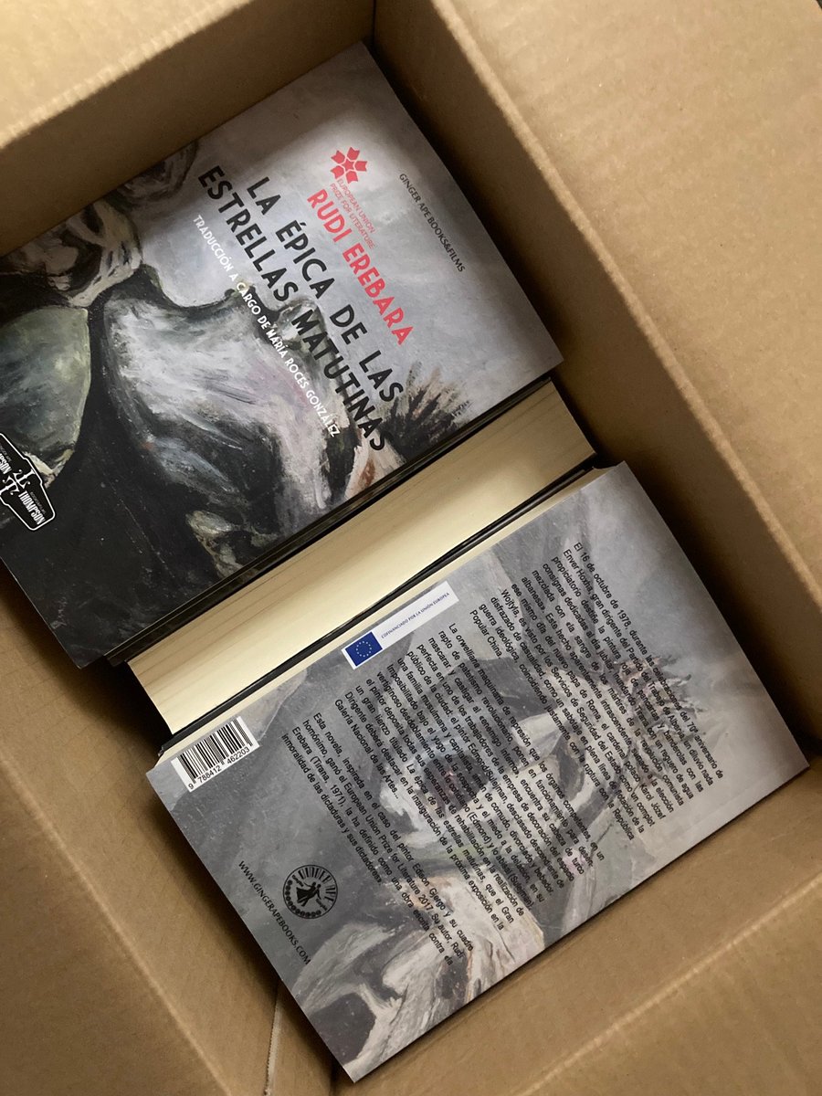 GingerApe's tweet photo. Nacido en tiempos turbulentos, con retraso por la #crisis de desabastecimiento y precio del papel y la del sector transporte, nuestro nuevo #libro por fin empieza a llegar a las #librerías. Efectivamente, una *Épica de las estrellas matutinas*. 
#EuropeCreative4Books #novelas https://t.co/HjAkAstn87