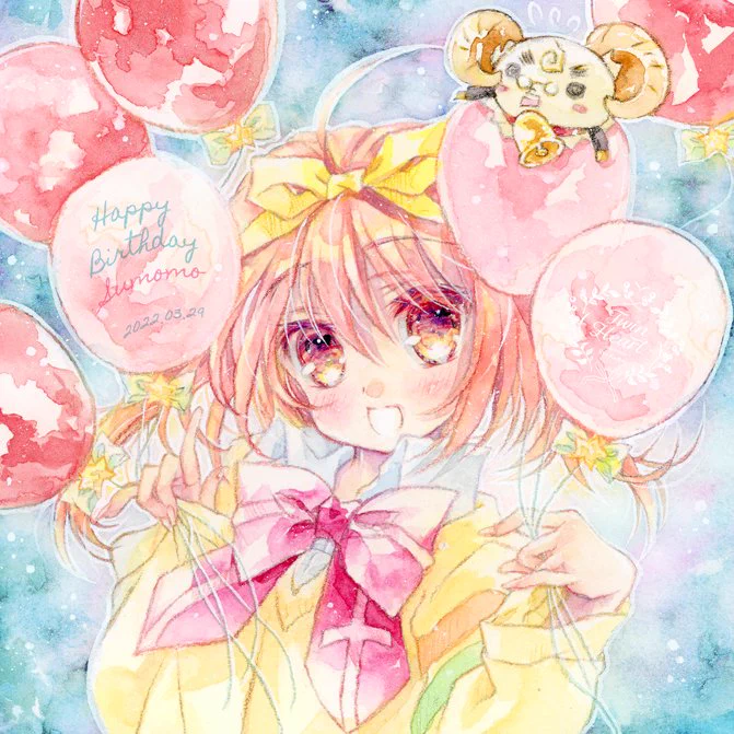 すももちゃんお誕生日おめでとう✨🎈✨
#sumomo_birth
#ななついろドロップス 