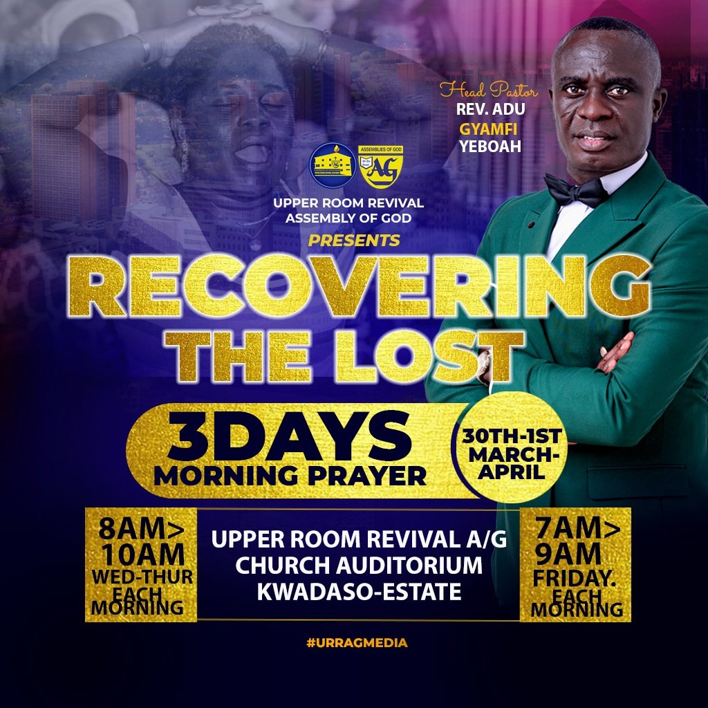 URRAG1's tweet photo. Recovering the Lost
3Days Morning Prayer https://t.co/i9TpI7bYpn