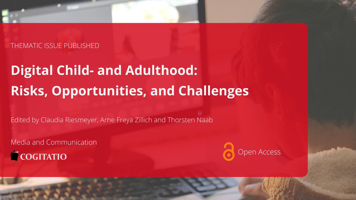 It's out! We have released an #openaccess issue edited by <a href="/CRiesmeyer/">Claudia Riesmeyer</a>, Arne Freya Zillich and Thorsten Naab which explores the risks, opportunities, and challenges that digitalization poses for childhood and adolescence: bit.ly/3Doro3c

Main findings 👇 (🧵)