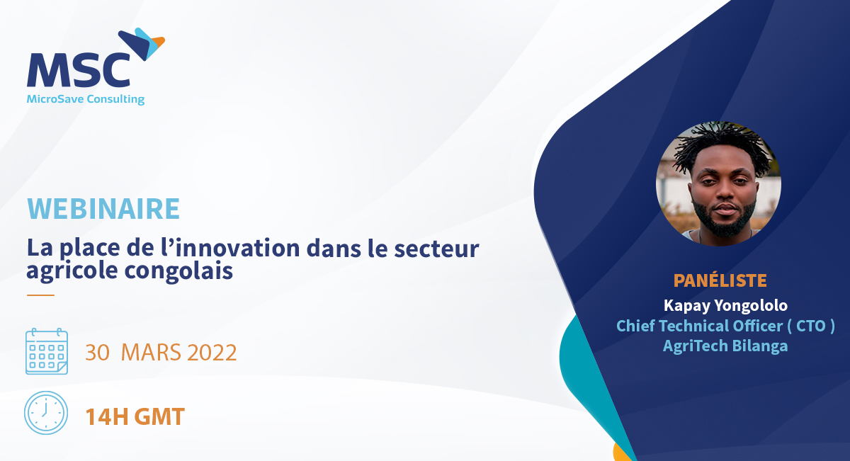 JJ-1/ BILANGA est 1e plateforme #digitale permettant aux #agriculteurs de la RDC d'avoir accès aux marchés et de vendre leurs produits. Retrouvez son Chief Technical Officer, YONGOLOLO KAPAY lors de notre #webinaire Pour y participer, s'inscrire ici 👉:bit.ly/37Hgcmh