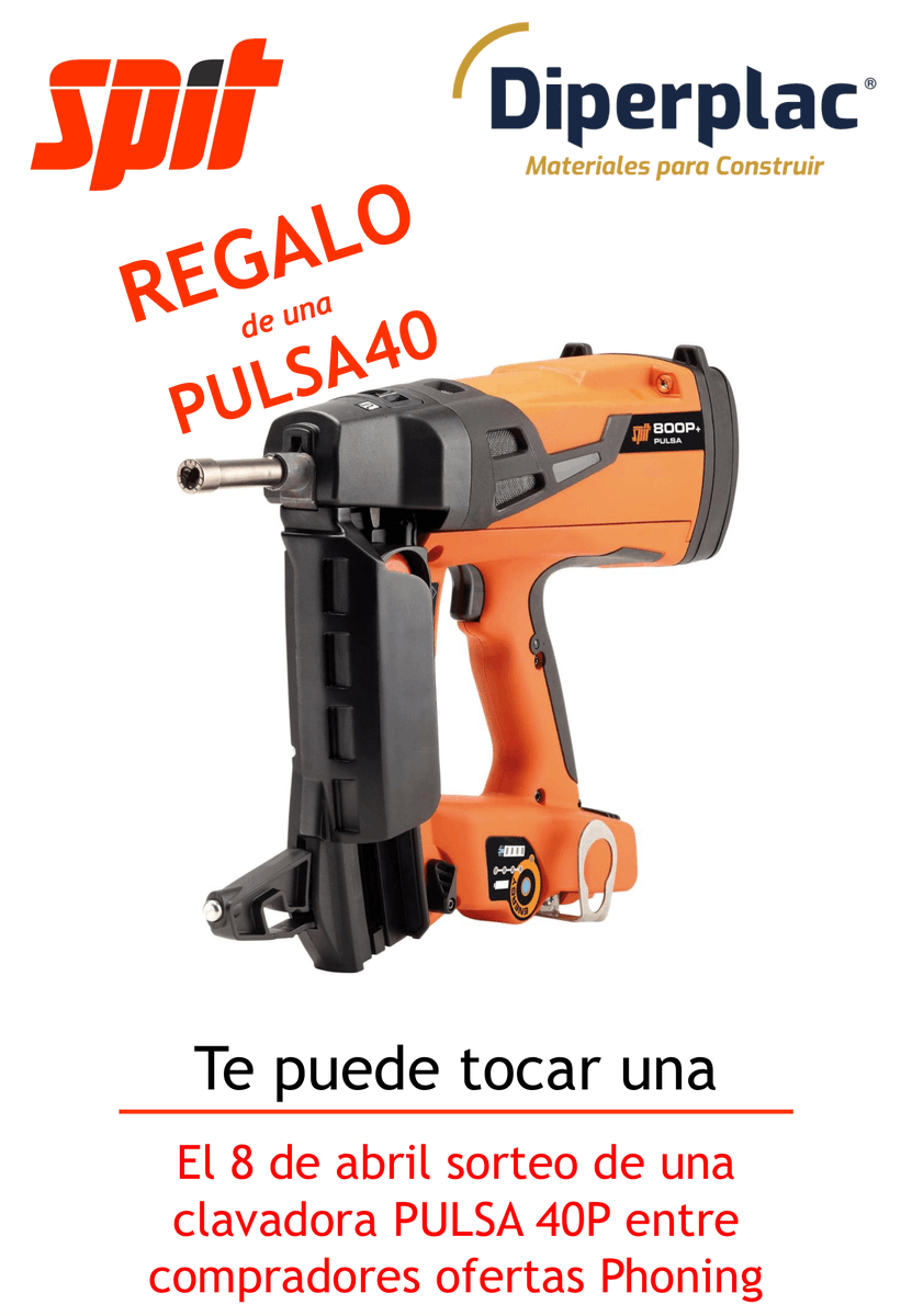 Diperplac's tweet photo. En LA JORNADA de PHONING SPIT se sorteará una CLAVADORA SPIT PULSA 800P!!!

El #sorteo se hará entre los compradores de ofertas PHONING y se publicará en las redes sociales de #SPIT y #DIPERPLAC.

Entra en nuestro INSTAGRAM para ver el catálogo de ofertas: @diperplac https://t.co/ZkySoZ83a8