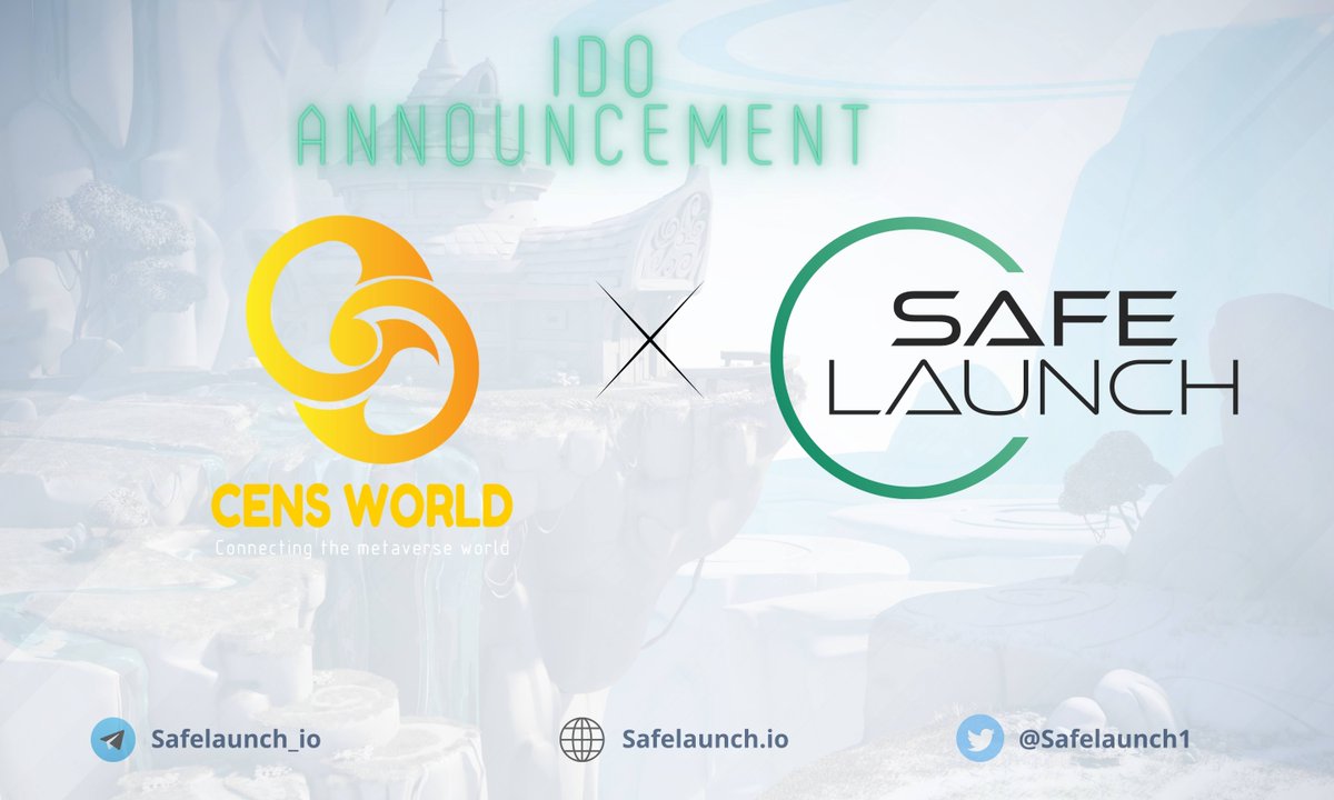 Safelaunch1's tweet photo. 🚨 #CensWorldNft is having an #IDO on #SafeLaunch 🚨

🎮 @CensWorldnft is the first completely 3D Metaverse game to have a Create-To-Earn (C2E) feature.

👉 Gleam Contest: https://t.co/PkNV8CBZAm

⏰ #IDO starts: March 30th, 1:00 PM UTC.

👉 https://t.co/0tAdDthfRd

#Launchpad https://t.co/8XftpPGJxP