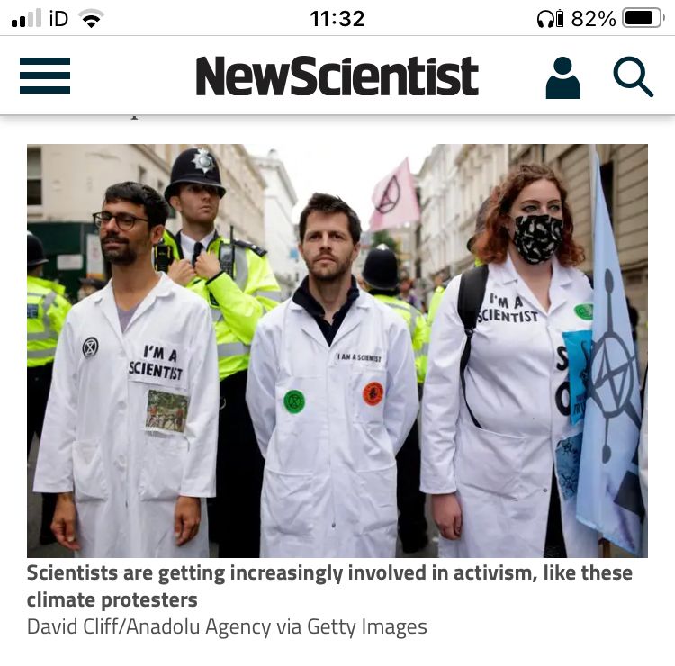 ScientistsX's tweet photo. physicist @jimalkhalili in @newscientist:
"I think the activism connected with climate change is really to try and get the point across that while we're never sure in science - you can never be certain - with overwhelming probability things are going badly. ..."
#JoyOfScience https://t.co/Nszis6XpZr