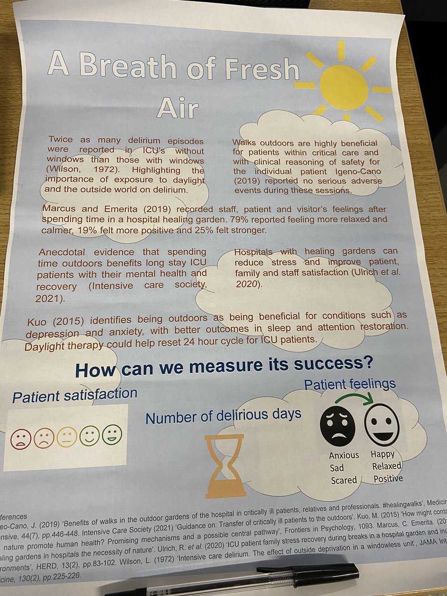 Philsykes40's tweet photo. Great little poster from our fantastic student @JessRainbow5 would love to hear from anybody on how you measure this much needed therapy @PhysioMe @AicuLri @sequinaddict #rehablegend https://t.co/y84LcP41Ed