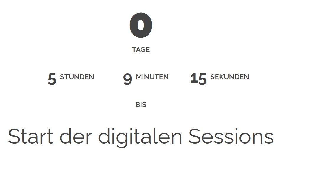 Der Countdown unserer Website zählt d. Zeit bis zur ersten Session "Zu|m Wort kommen: Frauen in der Erwachsenenbildung|swissenschaft" runter. @SFreide u. Maria Stimm besprechen m. 23 Angemeldeten ihr vorab zur Verfügung gestelltes Hörstück. Wir freuen uns auf diesen Austausch!