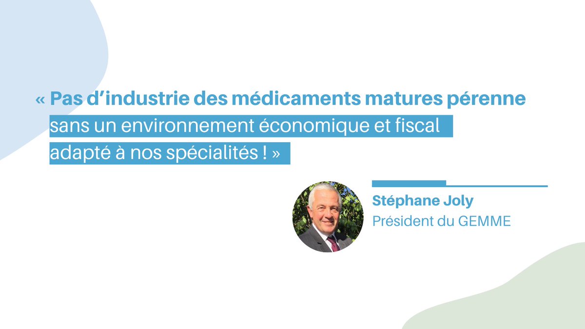 L'industrie du médicament mature est un pilier de la prise en charge des patients en 🇫🇷 !
À l'heure de #Presidentielle2022, nous interpellons les pouvoirs publics avec 15 mesures pour une réforme économique et fiscale indispensable pour notre secteur. 
#SouverainetéEgalitéSanté