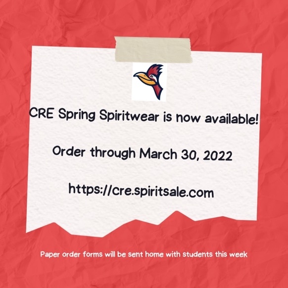 Order due tomorrow March 30th!

cre.spiritsale.com