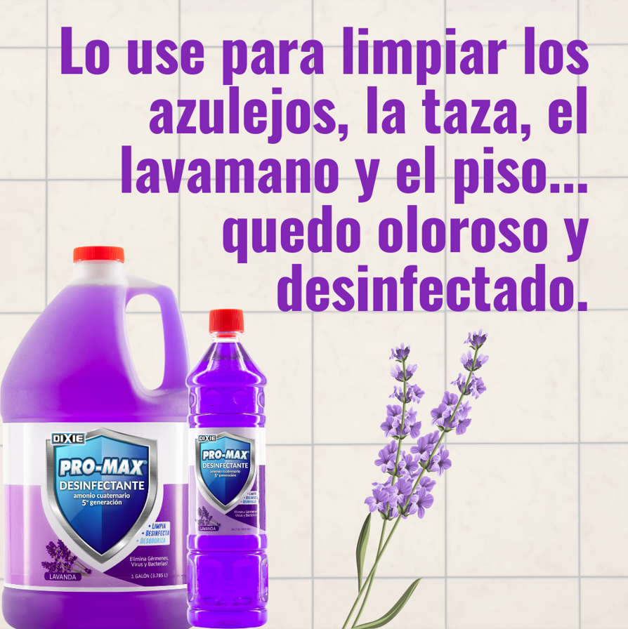 masterdirect's tweet image. #TrucosDeLimpieza Sácale el jugo al Desinfectante PRO-MAX, porque es ideal para limpiar “TODO EN CASA” 🏠 y su deliciosa fragancia de Lavanda ¡Te encantará!
Encuéntralo en sus dos presentaciones de galón y 30 oz en tiendas y supermercados o visita masterdirect.com