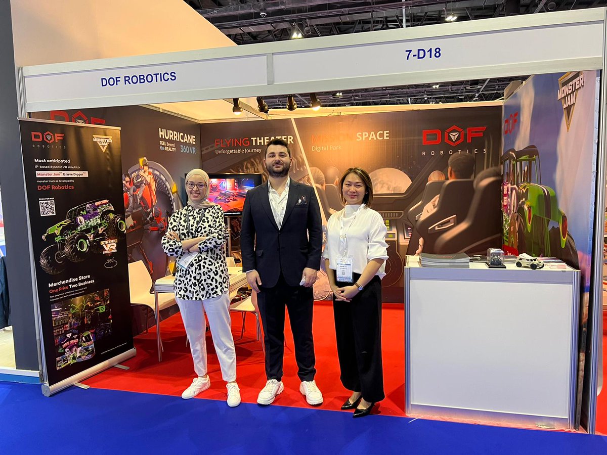 dofrobotics's tweet image. Looking forward to seeing you among us at booth 7-D18

#deal2022 #dof #dofrobotics #missionspace #expo #flyingtheater #hurricane #monsterjam